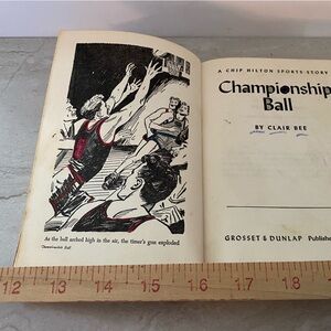 Vintage Book, Championship Ball, of the Chip Hilton Sports Series Clair Bee.” 🏀